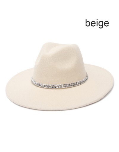 Sombrero clásico ala ancha en Beige